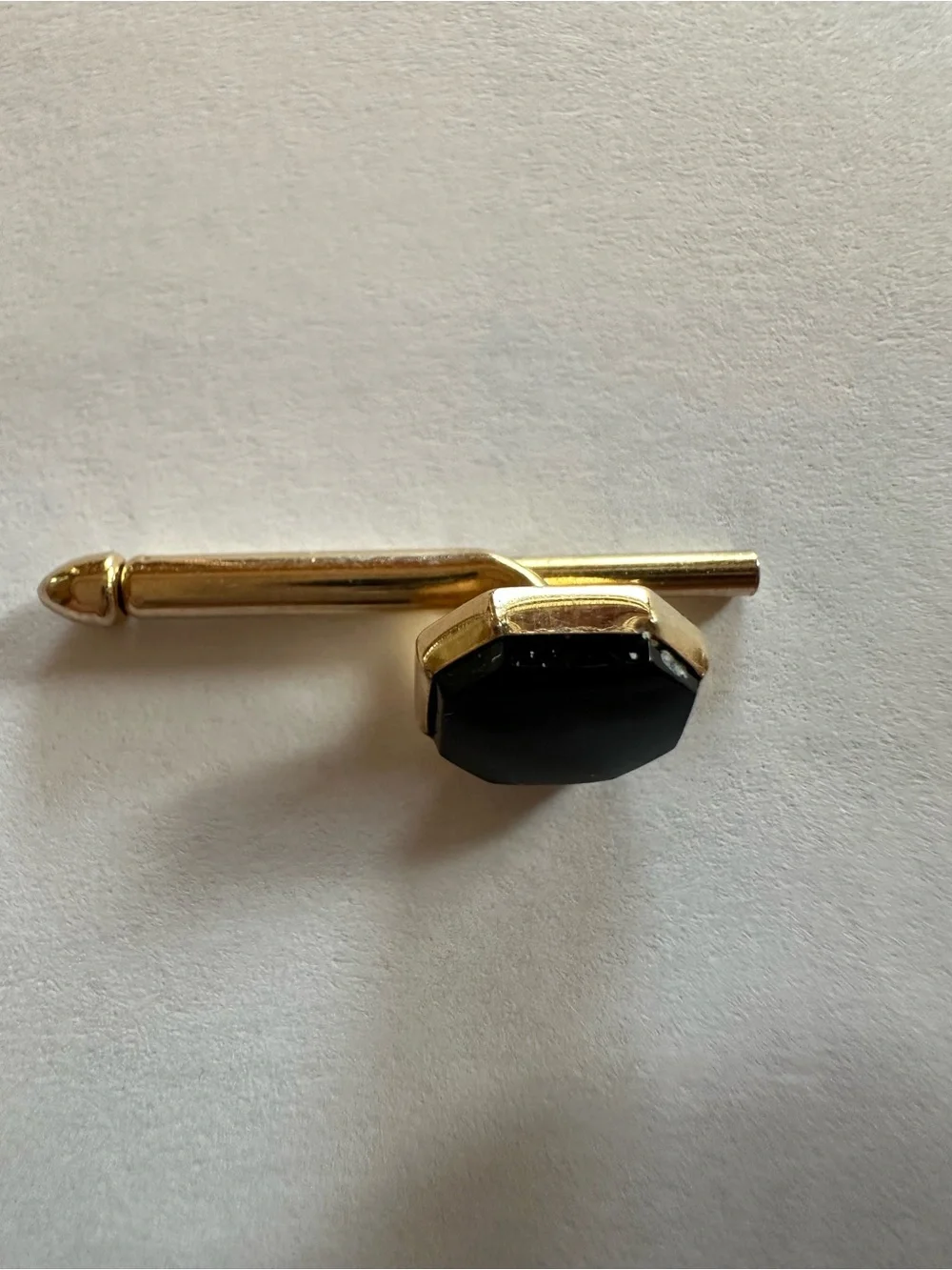 Vintage gold and black tuxedo studs by Swank.